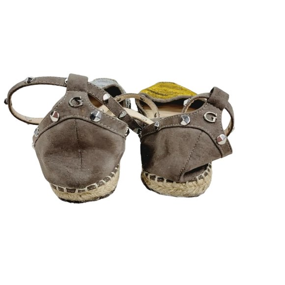 CLEARANCE!   Guess Caitie Ankle Strap Sandals Size 7.5 GWCILDIN Metallic Shoes - Picture 6 of 10